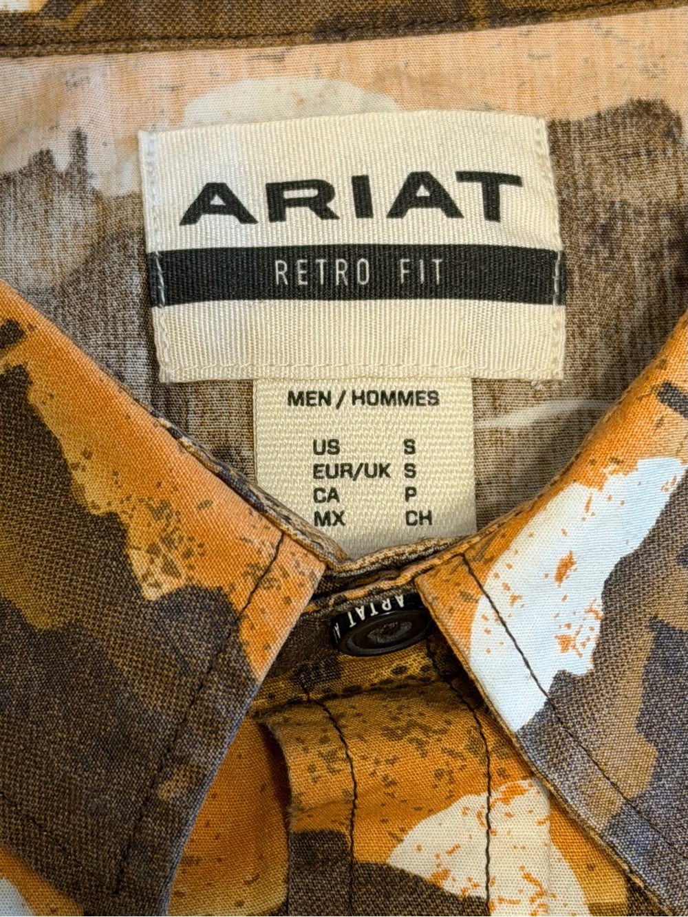 Ariat Provisions Desert Cactus Pearl Snap Retro Fit
